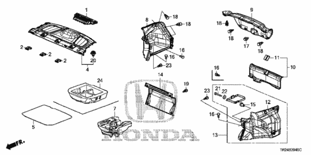 Rear Tray - Trunk Lining for 2012 Honda Civic #0