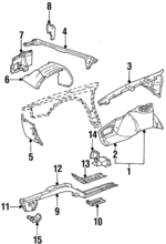 3530308 - Body: Rocker Panel for Buick: Riviera | Cadillac: Eldorado, Seville Image