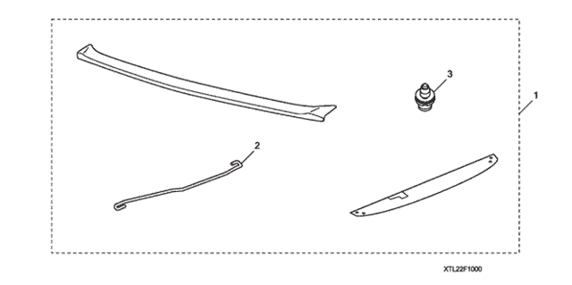 Deck Lid Spoiler for 2012 Acura TSX #0
