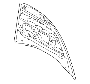 95851101106GRV - Body: Hood Panel for Porsche Image