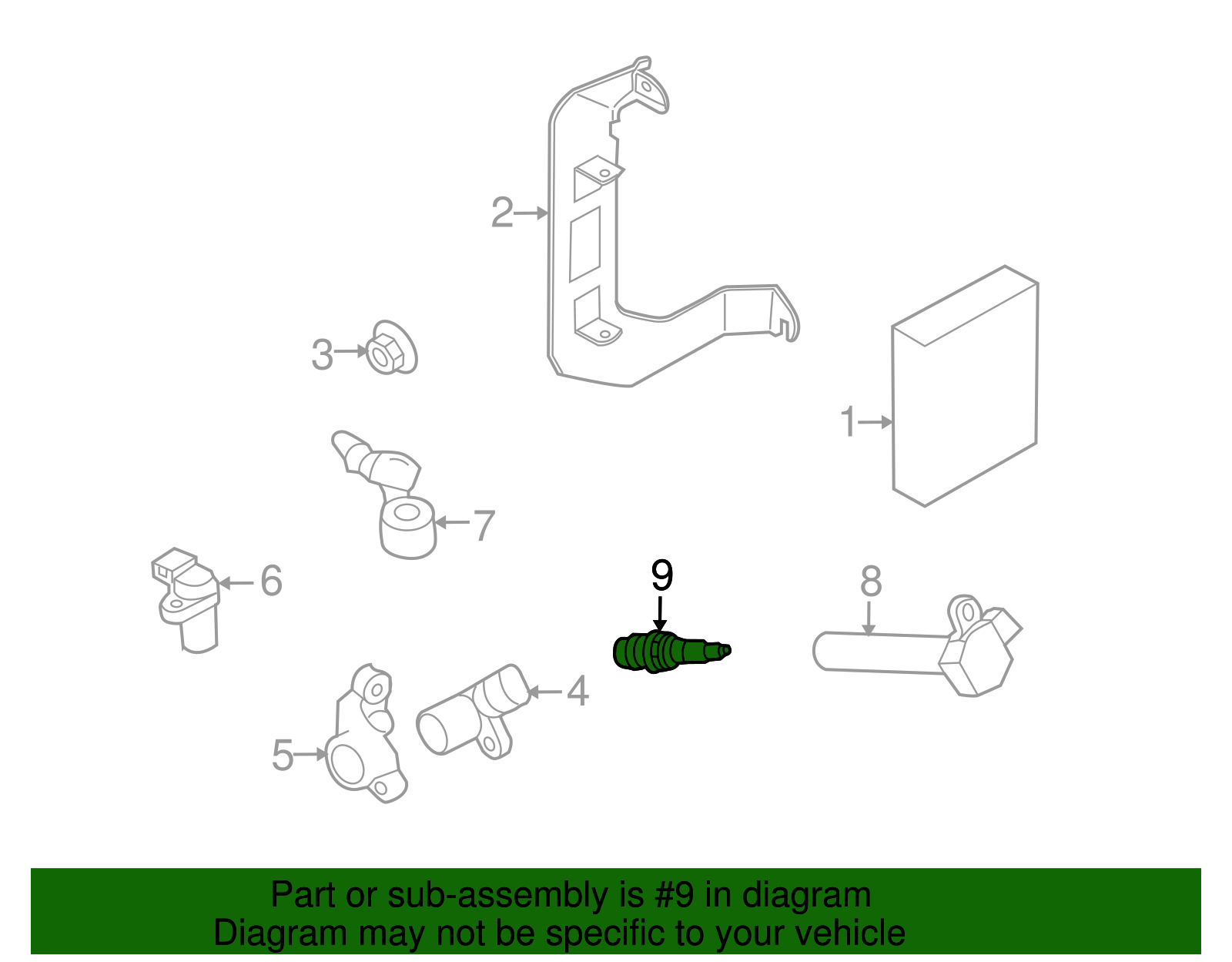 2010-2012 Subaru Spark Plug 22401AA731 | Subaru Online Parts