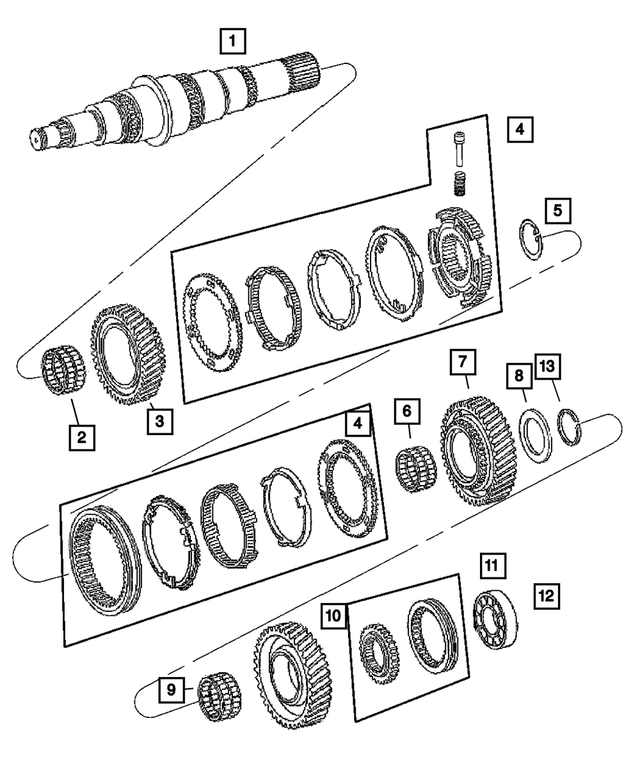 5142830AA - G56; 6-Speed; Manual Transmission: First Gear Needle Bearing for Mopar Image