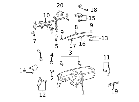 Instrument Panel for 2011 Lexus LS460 #0