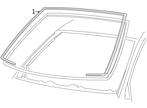 Reveal Moldings for 2003 Ford Crown Victoria #1