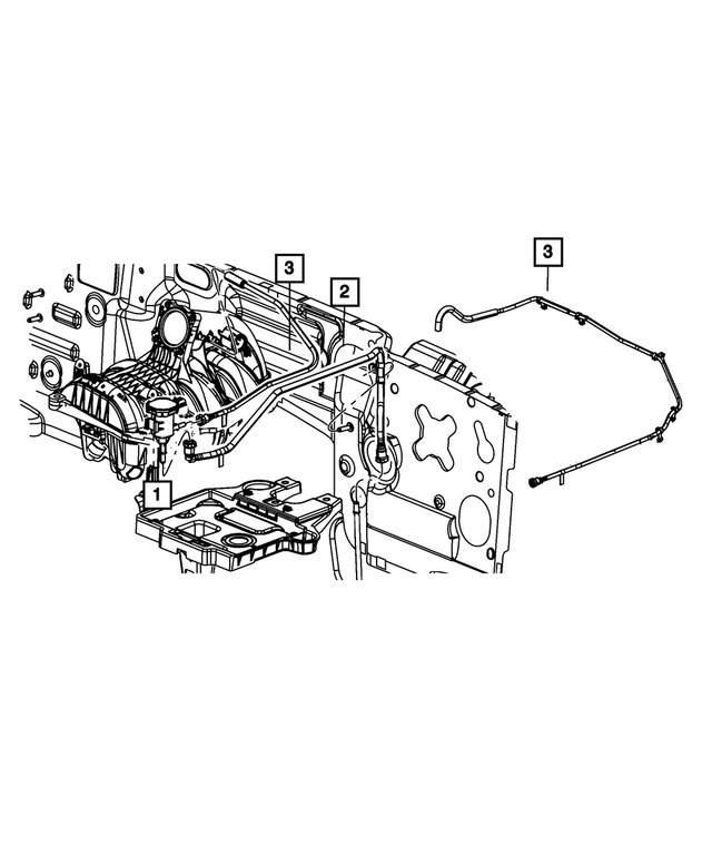 52125202AD - Emission Controls: Fuel Vapor Tube for Mopar Image