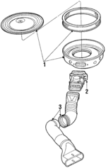 E4SZ9600B - Engine: Air Cleaner for Ford: LTD, Mustang, Thunderbird | Mercury: Capri, Cougar, Marquis Image