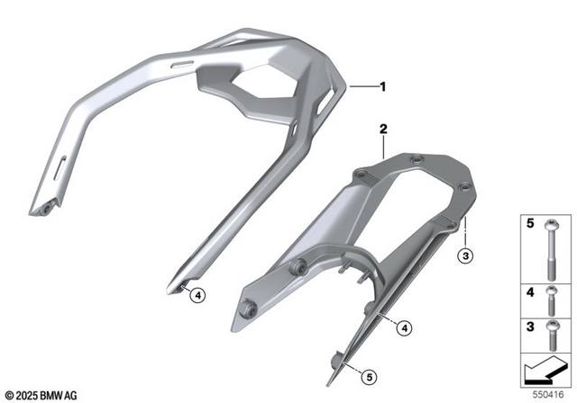 46541542770 - Luggage &amp; Storage: Luggage Rack Lower Section for BMW-Motorrad Image