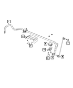 6104422AA - Front Suspension: Hex Head Bolt And Washer for Mopar Image image