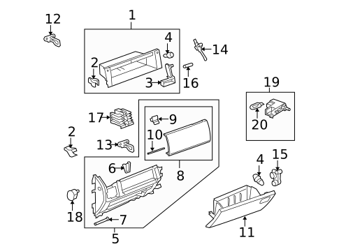 Glove Box for 2006 Land Rover LR3 #0