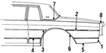 20541190 - Body: Quarter Panel for Chevrolet: Caprice, Impala Image