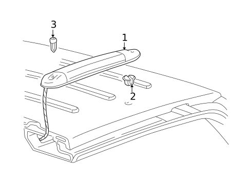 High Mounted Stop Lamp for 2002 Chevrolet Blazer #0