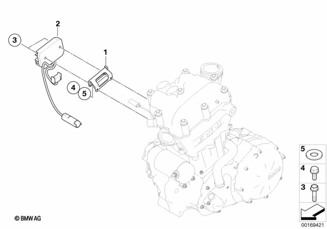 62167696798 - : Bracket, Generator Regulator for BMW-Motorrad Image