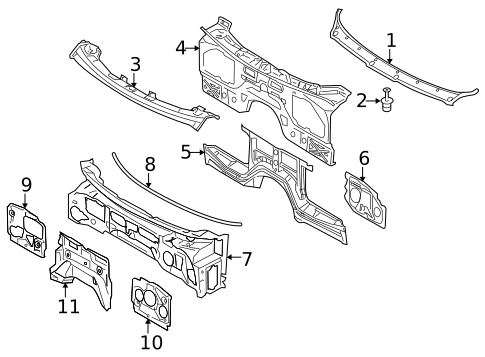 Cowl for 2018 BMW X6 #0