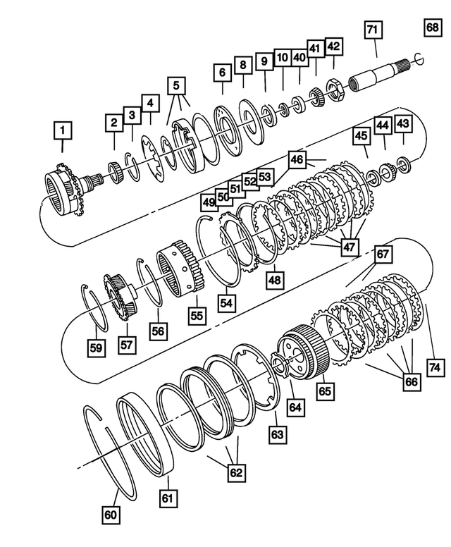 5101874AA - Automatic Transaxle 4 Speed: Planet Pinion Carrier And Bearing for Mopar Image