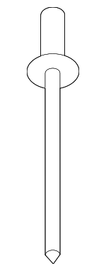 1416003103 - Body: Side Retainer Rivet for Hyundai Image
