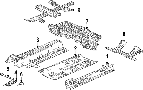 Floor & Rails for 2025 Honda Civic #0