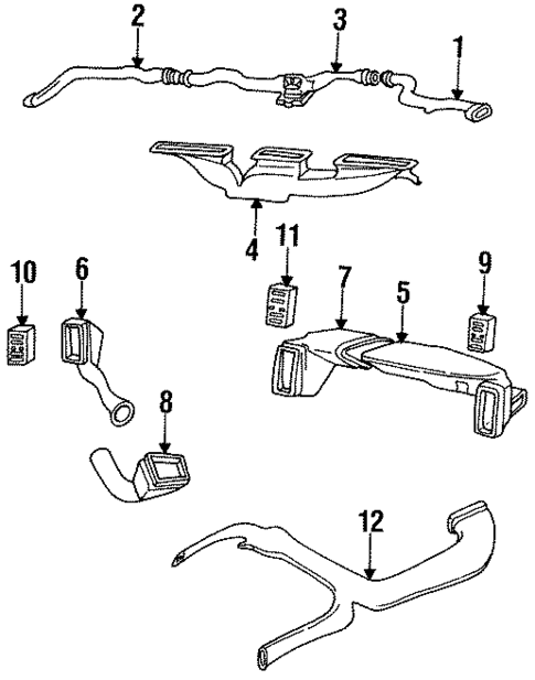 Ducts for 1994 Jeep Grand Cherokee #0