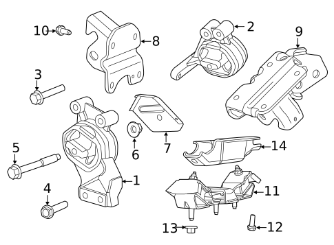 Engine & Trans Mounting for 2013 Ram 1500 #0