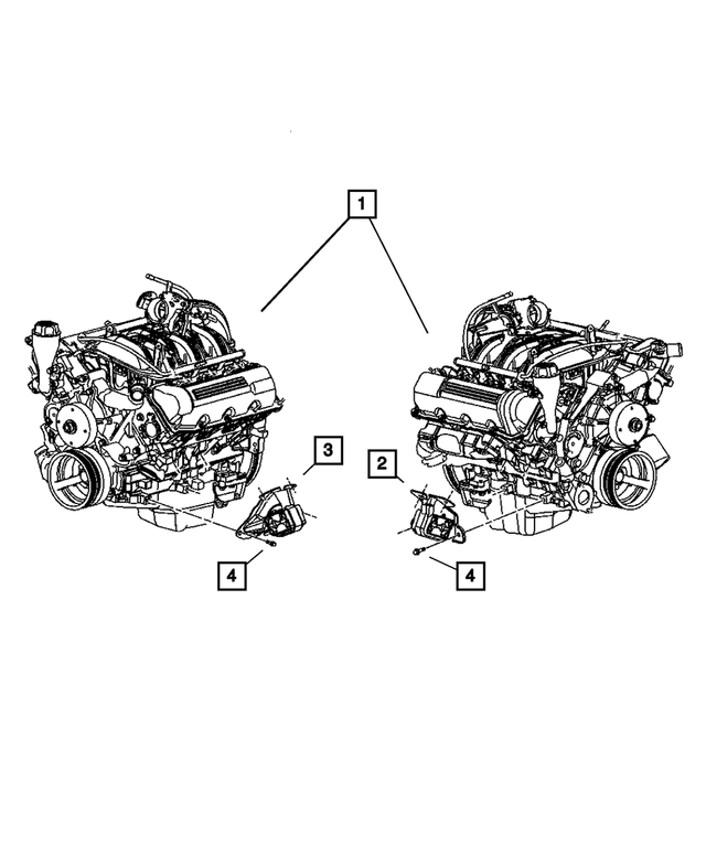52129268AE - : Engine Mount Insulator, Right for Mopar Image