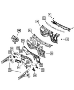 6511798AA - Body Sheet Metal Except Doors: Hex Head Screw And Washer for Chrysler: Pacifica, Town &amp; Country | Dodge: Durango, Grand Caravan | Jeep: Grand Cherokee | Ram: 1500, C/V Image