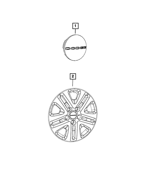 Wheel Covers and Center Caps for 2019 Dodge Grand Caravan #0