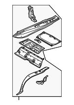 41002996910 - Body: Lower Rail Assembly for BMW: 1 Series M, 128i, 135i, 135is Image