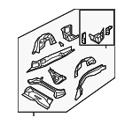 41117193221 - Body: Rear Frame Assembly for BMW Image