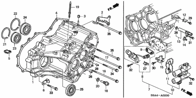 AT Transmission Housing for 2002 Honda Civic #0