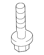 3251 - : Windshield Pillar Trim Screw for Smart Image