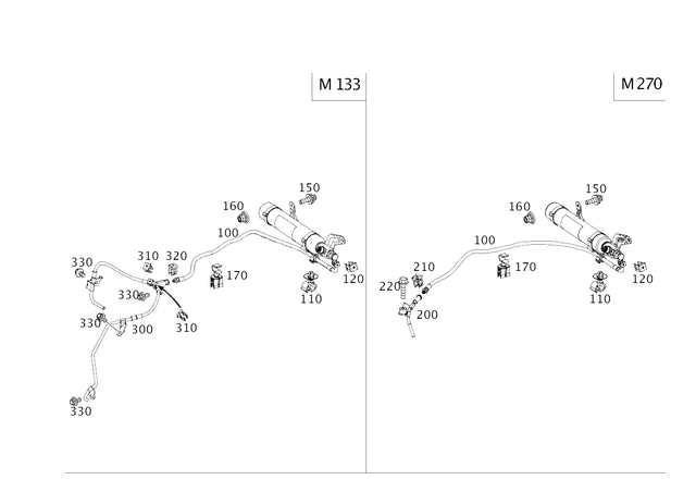 2468600200 - Windshield Washer, Emergency Equipmt: Pressure Medium Reservoir for Mercedes-Benz: CLA250, GLA250 Image image