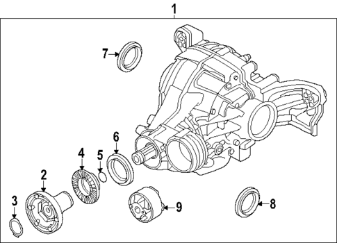 Axle & Differential for 2025 Audi SQ7 #1