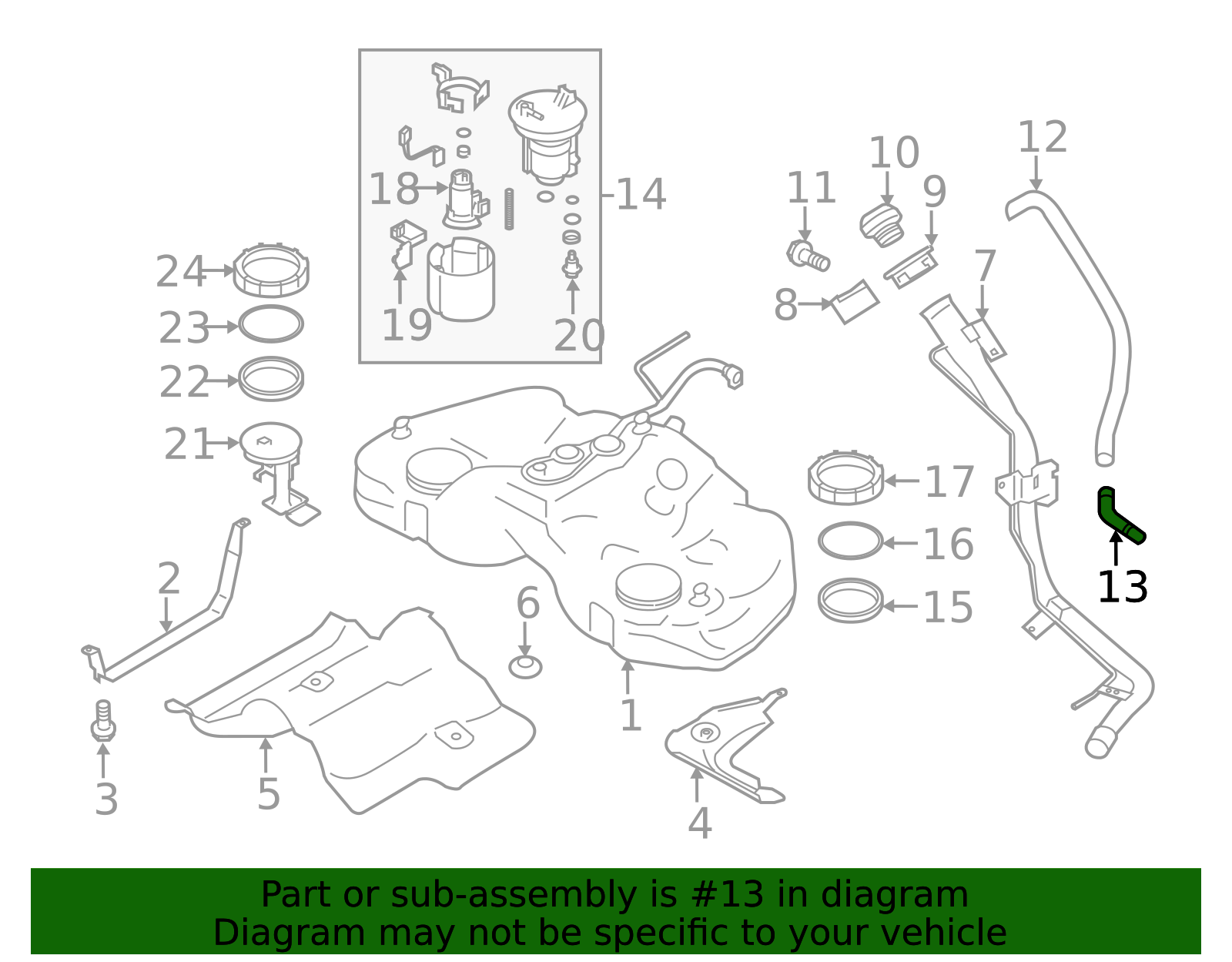2013-2020 Subaru BRZ Drain Pipe 42068CA020 | Subaru Online Parts