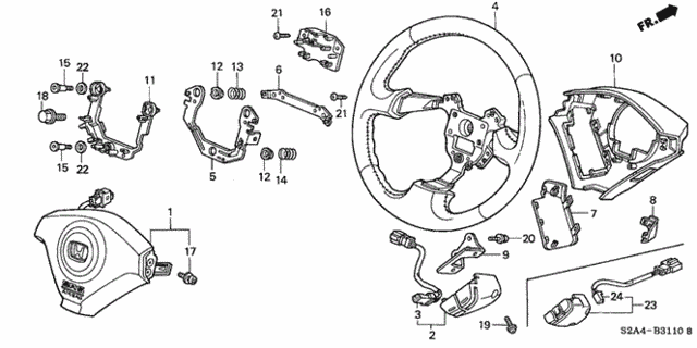 Steering Wheel (SRS) for 2003 Honda S2000 #0