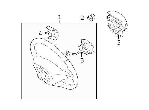 Steering Wheel & Trim for 2006 Scion xA #0