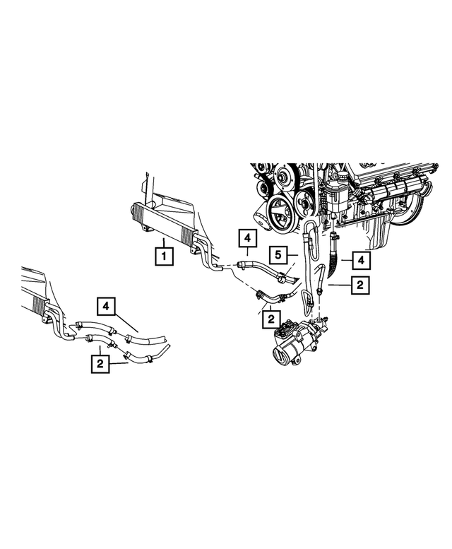68031853AH - Steering: Power Steering Return Hose for Mopar Image