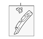 8152582210 - Body: Rear Molding for Isuzu Image