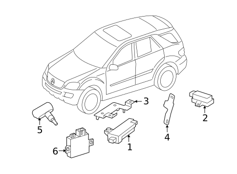 Control Modules for 2010 Mercedes-Benz ML450 #0