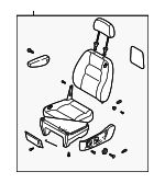 K52Y57100LCQ3 - Body: Seat Assembly for Kia: Sedona Image