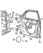 5066967AE - : Front Door, Left for Chrysler: PT Cruiser Image
