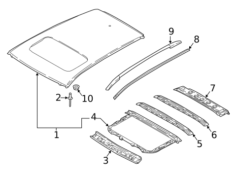 Roof & Components for 2021 Nissan Qashqai #1
