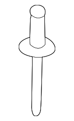 73879JD00D - Body: Roof Panel Rivet for Nissan: Kicks, Qashqai, Rogue Sport Image