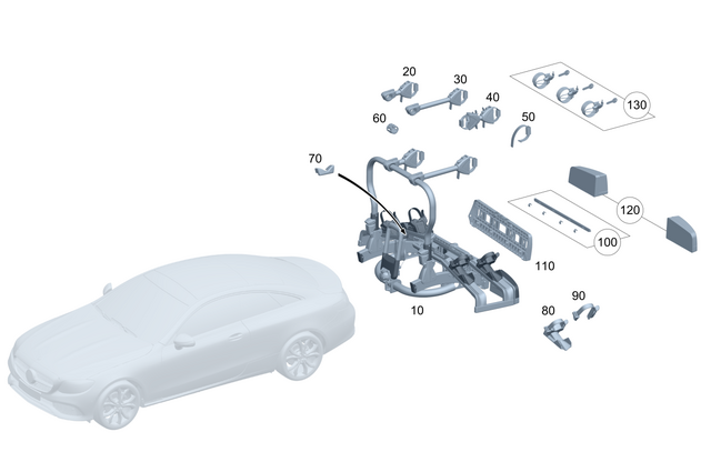 984020365 - Rear End Carrier Systems: Tensioning Strap for Mercedes-Benz Image