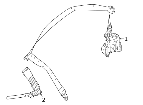 Seat Belt for 2019 Mercedes-Benz AMG&reg; GT S #0