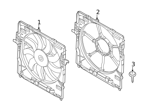 Cooling Fan for 2017 BMW X6 #0