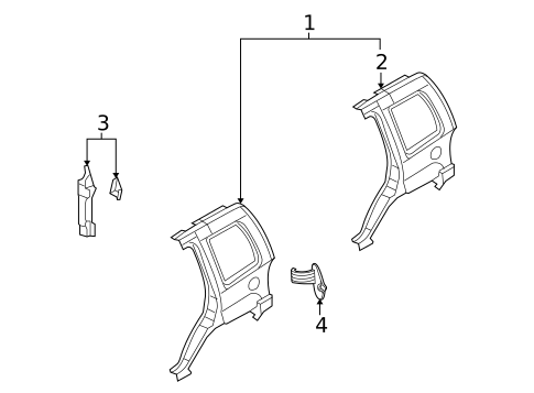 Quarter Panel & Components for 2007 Dodge Nitro #0