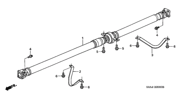 Propeller Shaft for 2004 Honda CR-V #0