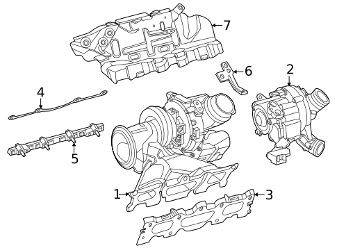 Turbocharger & Components for 2024 Mercedes-Benz CLE300 #2