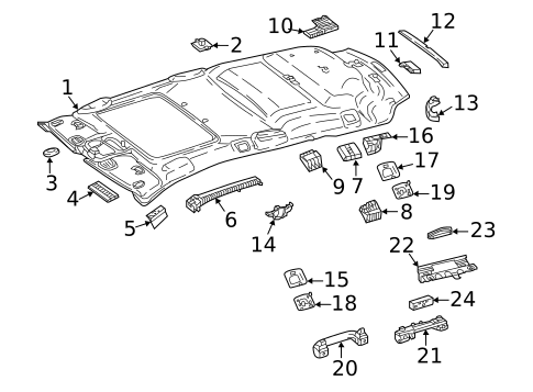 Interior Trim - Roof for 2021 Mercedes-Benz E 450 #2