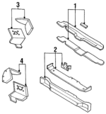 4897216AB - : Radiator Support for Chrysler: Grand Voyager, Town &amp; Country, Voyager | Dodge: Caravan, Grand Caravan Image