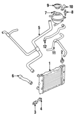 1HM121253A - : Radiator for Volkswagen: Golf, Jetta Image